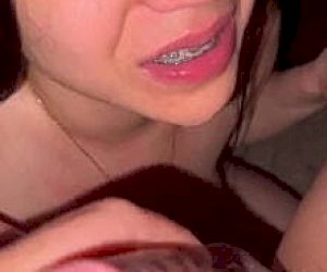 sweet lady  rides at home