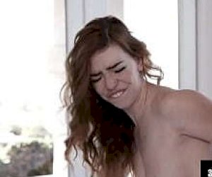 redheaded  is playing with her pussy