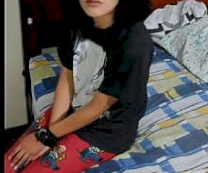 skinny wanton   at home