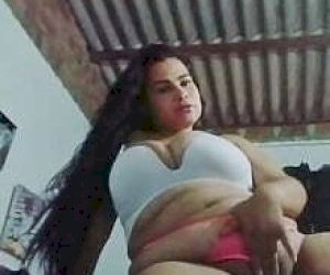 fluffy bitch having experience masturbates at home