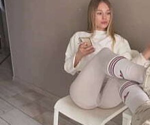 skinny eighteen with a wet pussy is playing hardcore at home