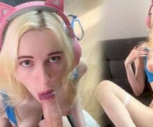 skinny girlie about a sexy body is fuckked doggy style at home