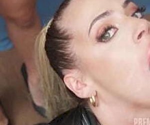 teenager with dark hair leads herself ejaculation