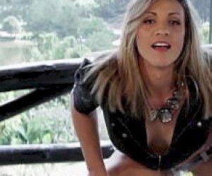 sexy lady  is doing a striptease