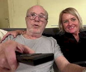 too old for your girlfriend, too young for your mother with blond hair sucks dick